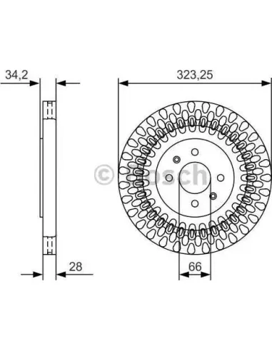 Disco de freno Bosch 0986479A90