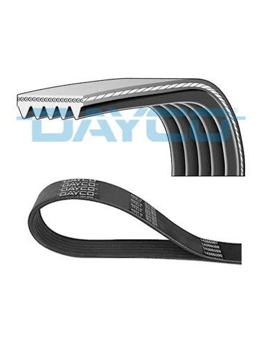 Correa auxiliar Poly-V Dayco 5PK1397 5 canales...
