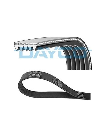 Correa auxiliar Poly-V Dayco 5PK1000 5 canales 1000 mm