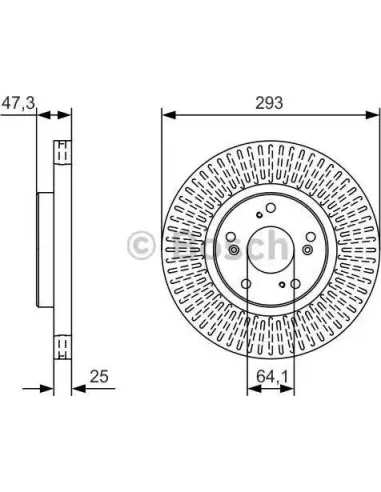 Disco de freno Bosch 0986479B02