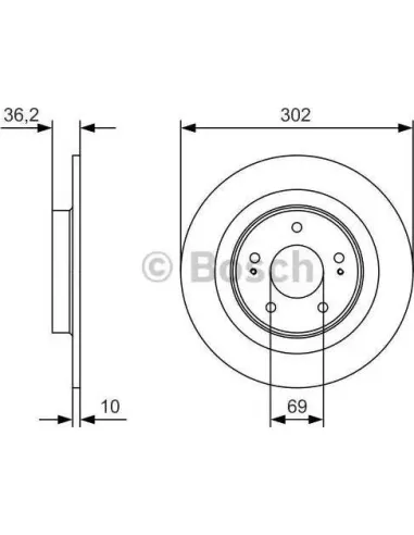 Disco de freno Bosch 0986479B04