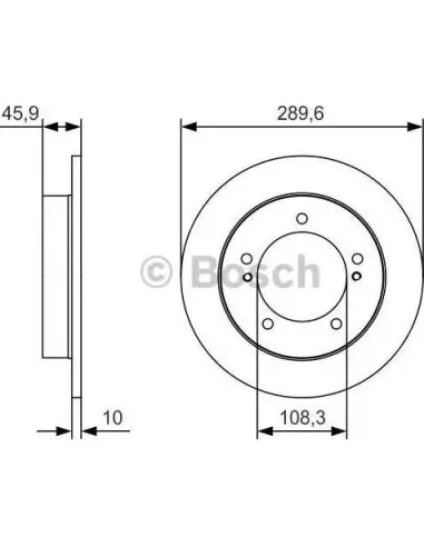 Disco de freno Bosch 0986479B09