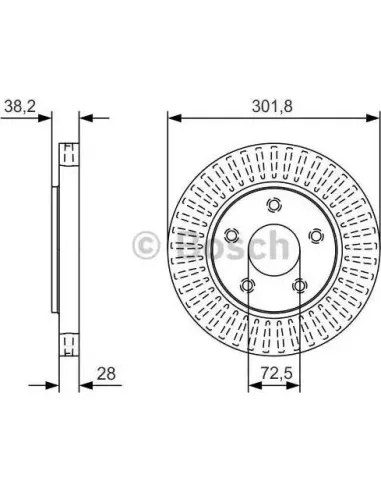 Disco de freno Bosch 0986479B17