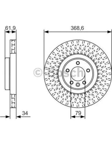 Disco de freno Bosch 0986479B18