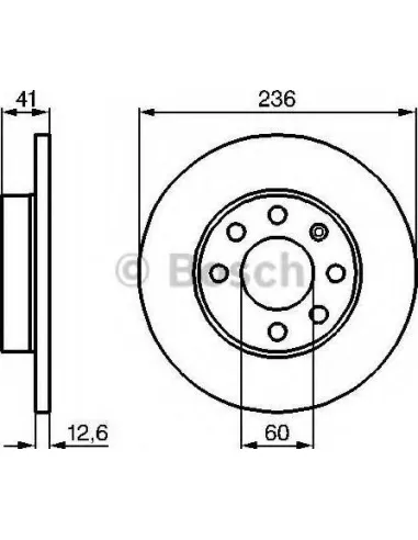 Disco de freno Bosch 0986479B20