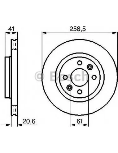 Disco de freno Bosch 0986479B21