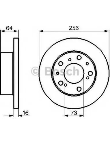 Disco de freno Bosch 0986479B24