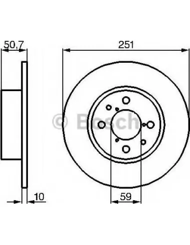 Disco de freno Bosch 0986479B26