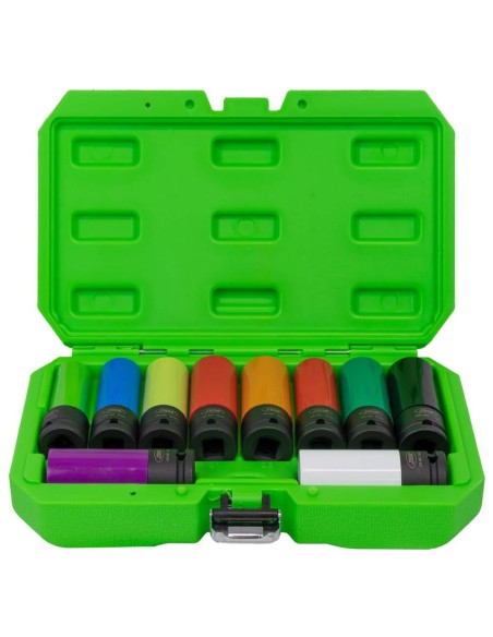 Set de 10 Vasos de Impacto de 1/2" Especial Extracción Ruedas JBM 53988