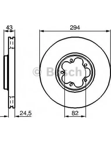 Disco de freno Bosch 0986479B29