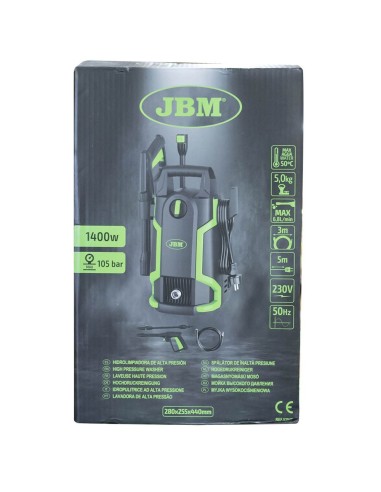 Hidrolimpiadora de Alta Presión 1400W JBM 53947