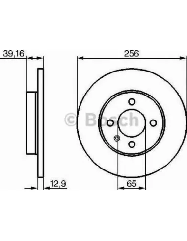 Disco de freno Bosch 0986479B30