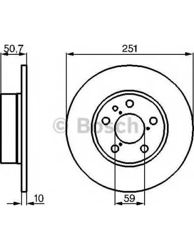 Disco de freno Bosch 0986479B31