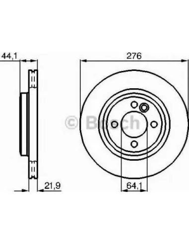 Disco de freno Bosch 0986479B39