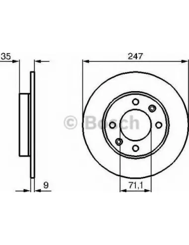 Disco de freno Bosch 0986479B40