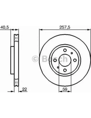 Disco de freno Bosch 0986479B43