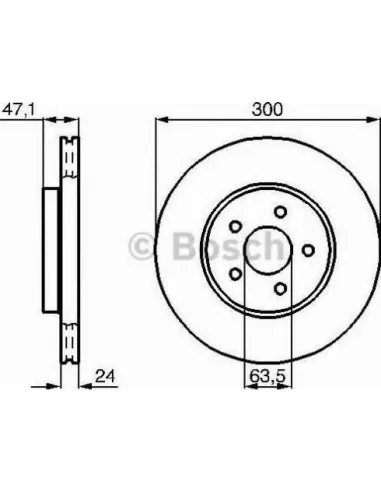 Disco de freno Bosch 0986479B44