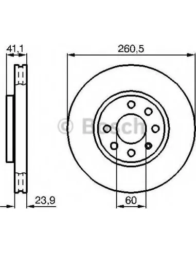 Disco de freno Bosch 0986479B46