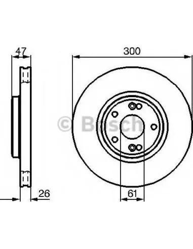 Disco de freno Bosch 0986479B47