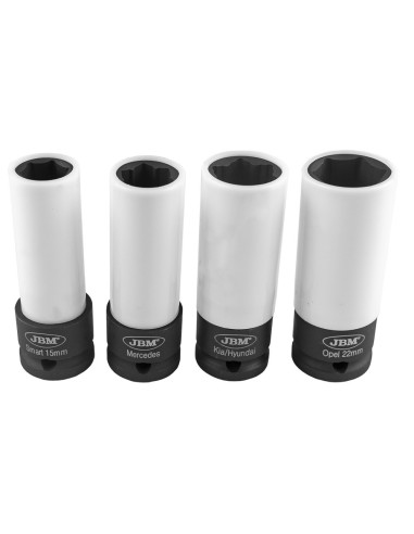 Set de 4 Vasos de Impacto de 1/2" para Llantas...