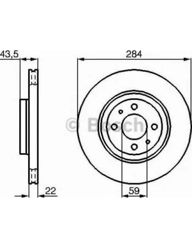 Disco de freno Bosch 0986479B49