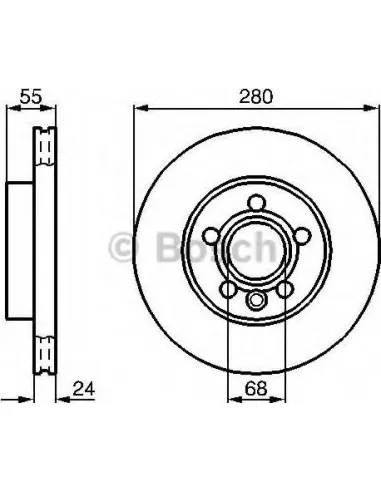 Disco de freno Bosch 0986479B50