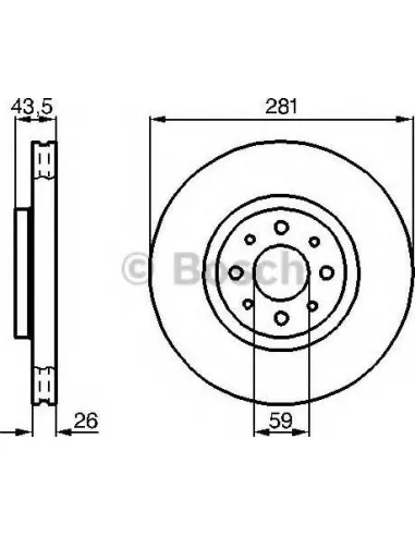 Disco de freno Bosch 0986479B52