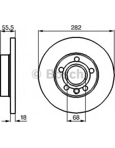 Disco de freno Bosch 0986479B54