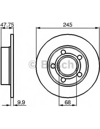 Disco de freno Bosch 0986479B56