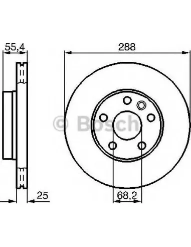 Disco de freno Bosch 0986479B57