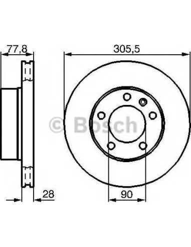 Disco de freno Bosch 0986479B59