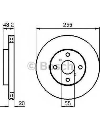 Disco de freno Bosch 0986479B60