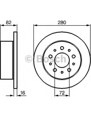 Disco de freno Bosch 0986479B63