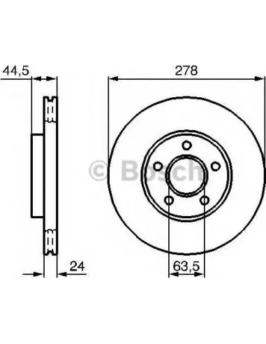 Disco de freno Bosch 0986479B66