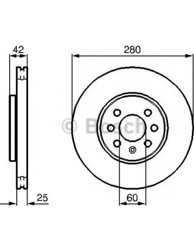 Disco de freno Bosch 0986479B68