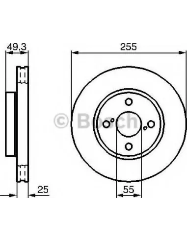 Disco de freno Bosch 0986479B70