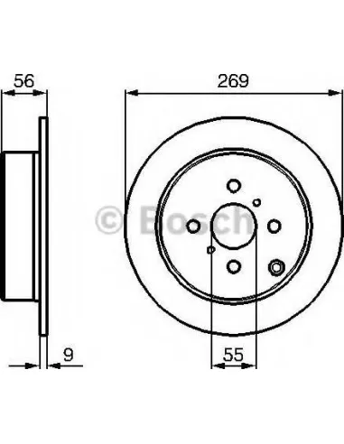 Disco de freno Bosch 0986479B71