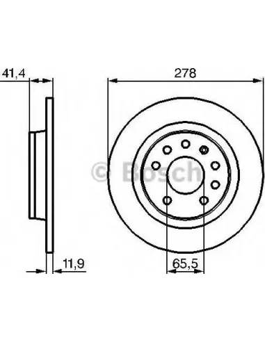 Disco de freno Bosch 0986479B74