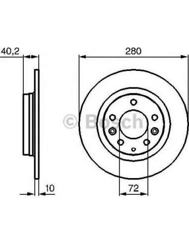 Disco de freno Bosch 0986479B77