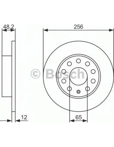 Disco de freno Bosch 0986479B78