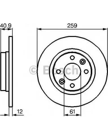 Disco de freno Bosch 0986479B79