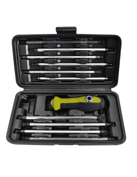 Estuche de Destornilladores 20 en 1 con Mango y Varillas de Doble Punta Intercambiables JBM 53010