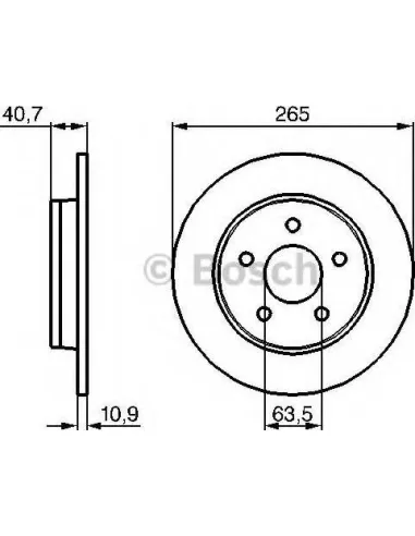 Disco de freno Bosch 0986479B80