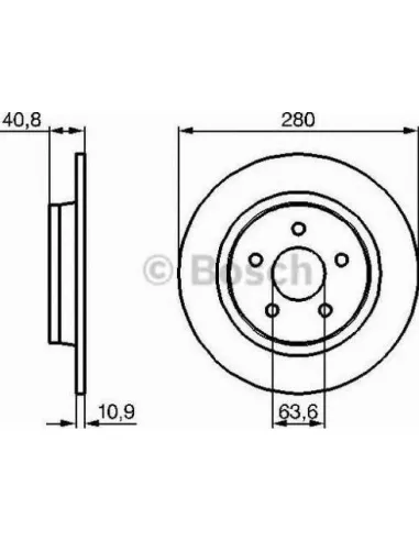 Disco de freno Bosch 0986479B81