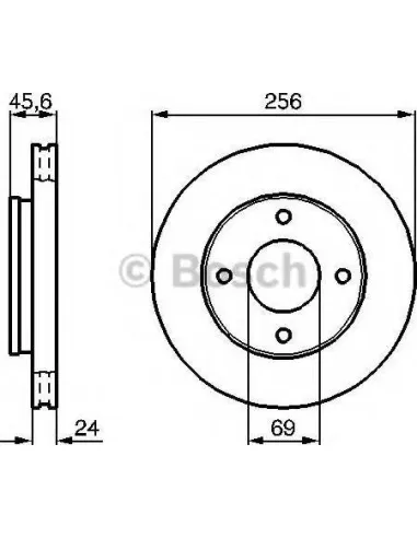 Disco de freno Bosch 0986479B83