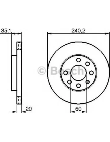 Disco de freno Bosch 0986479B84