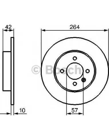 Disco de freno Bosch 0986479B85