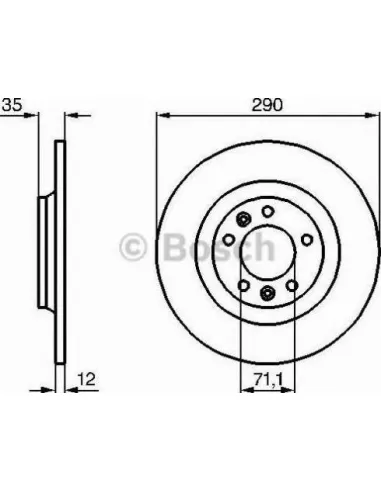 Disco de freno Bosch 0986479B86