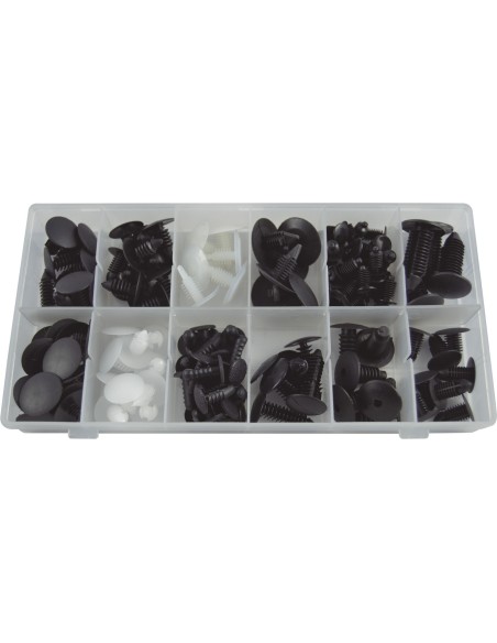Estuche de Clips Plásticos Universales 128PCS JBM 52888
