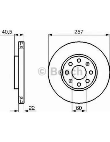 Disco de freno Bosch 0986479B89